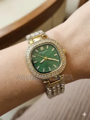 Patek Philippe Nautilus Watch,White Gold Model With a Green Dial