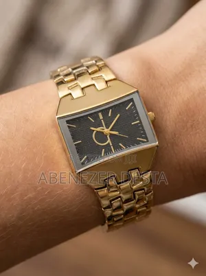 Calvin Klein Gold-Tone Stainless Steel Watch.