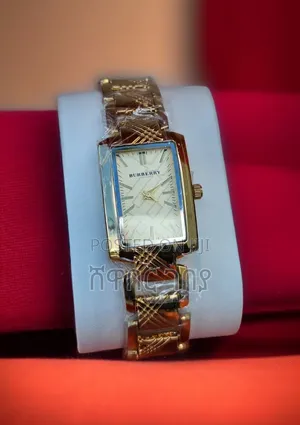 Original Burberry Check Gold Women's Watch - Luxury Fashion