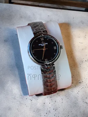 Elegant Patek Philippe Ladies Watch - Gunmetal Black - Brand New Style