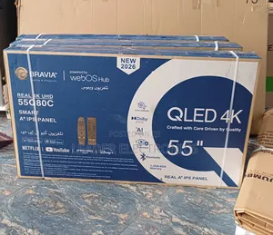 Bravia” 55" Qled Smart Tv (55q80c Style – Uhd) Real Uhd + Webos
