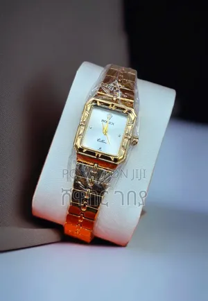 Rolex Cellini Gold Square Dial Women's Luxury Chain Watch