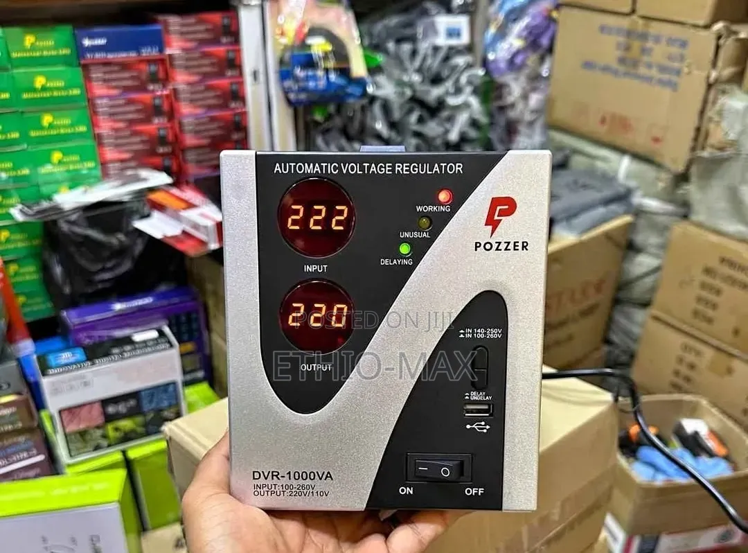 Pozzer Digital Stabilizer 1000w – Smart Voltage Protection