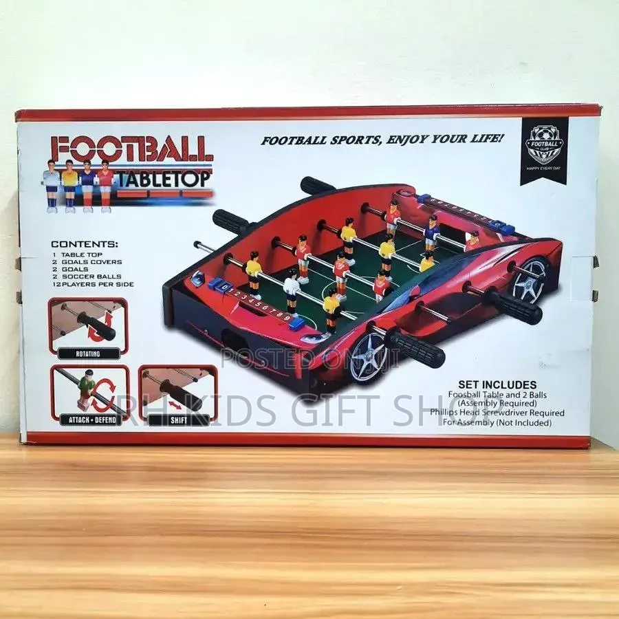 የልጆች ጆተኒ መጫወቻ(Tabletop Football Car Shaped Football Game)