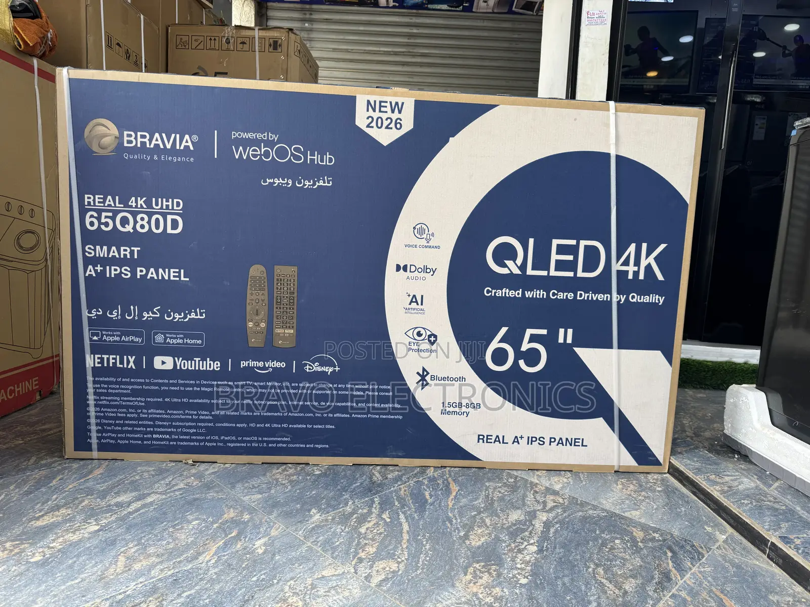 Bravia 65” Qled Tv | Webos Hub | Smart Frameless Display