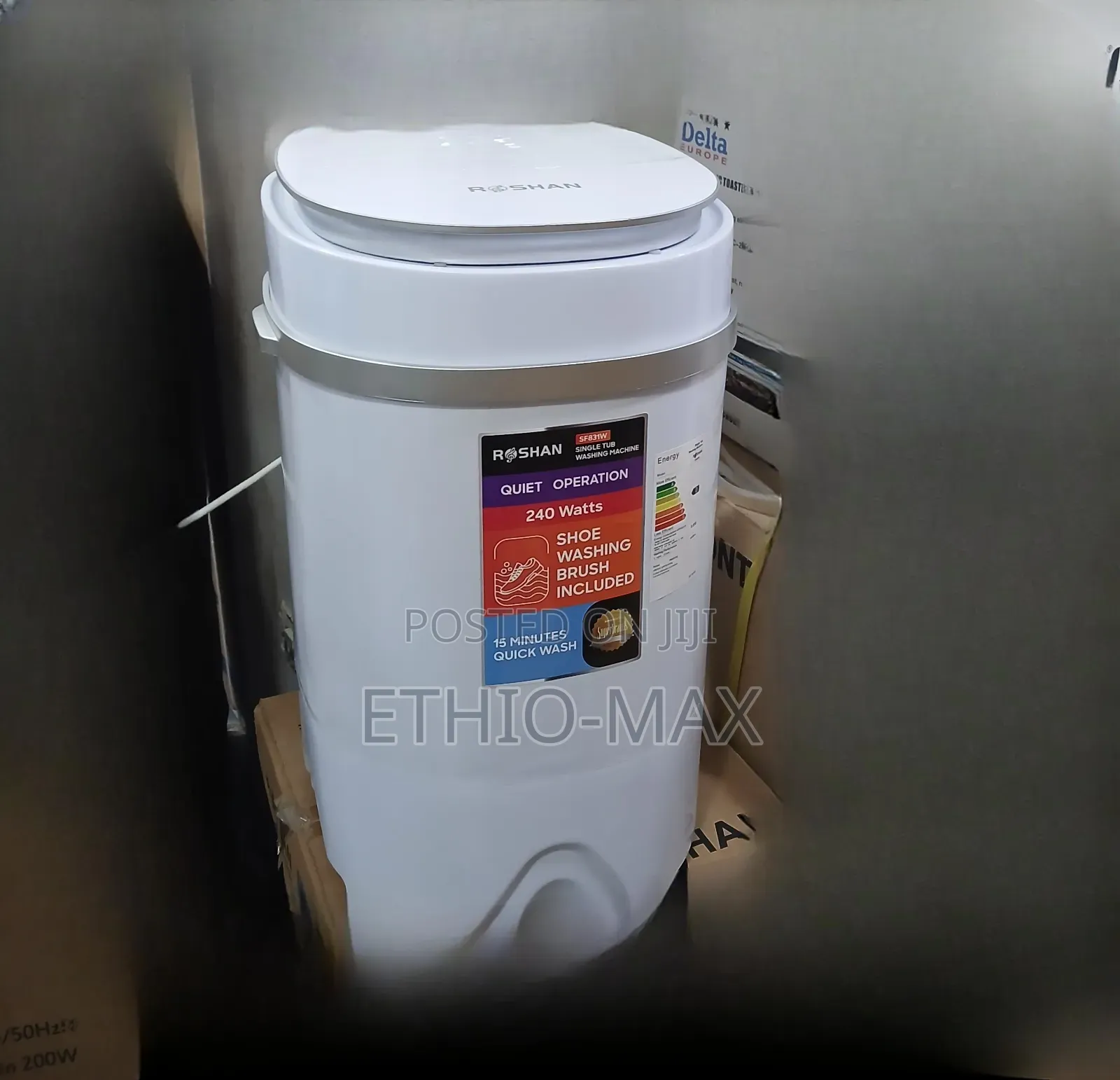 Roshan Single Tub Washing Machine 2.6kg – Compact | Portable
