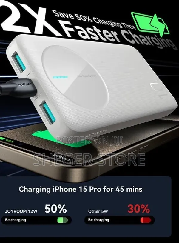 Powerfull and Durable Joyroom Portable Power Bank 10000mah Series