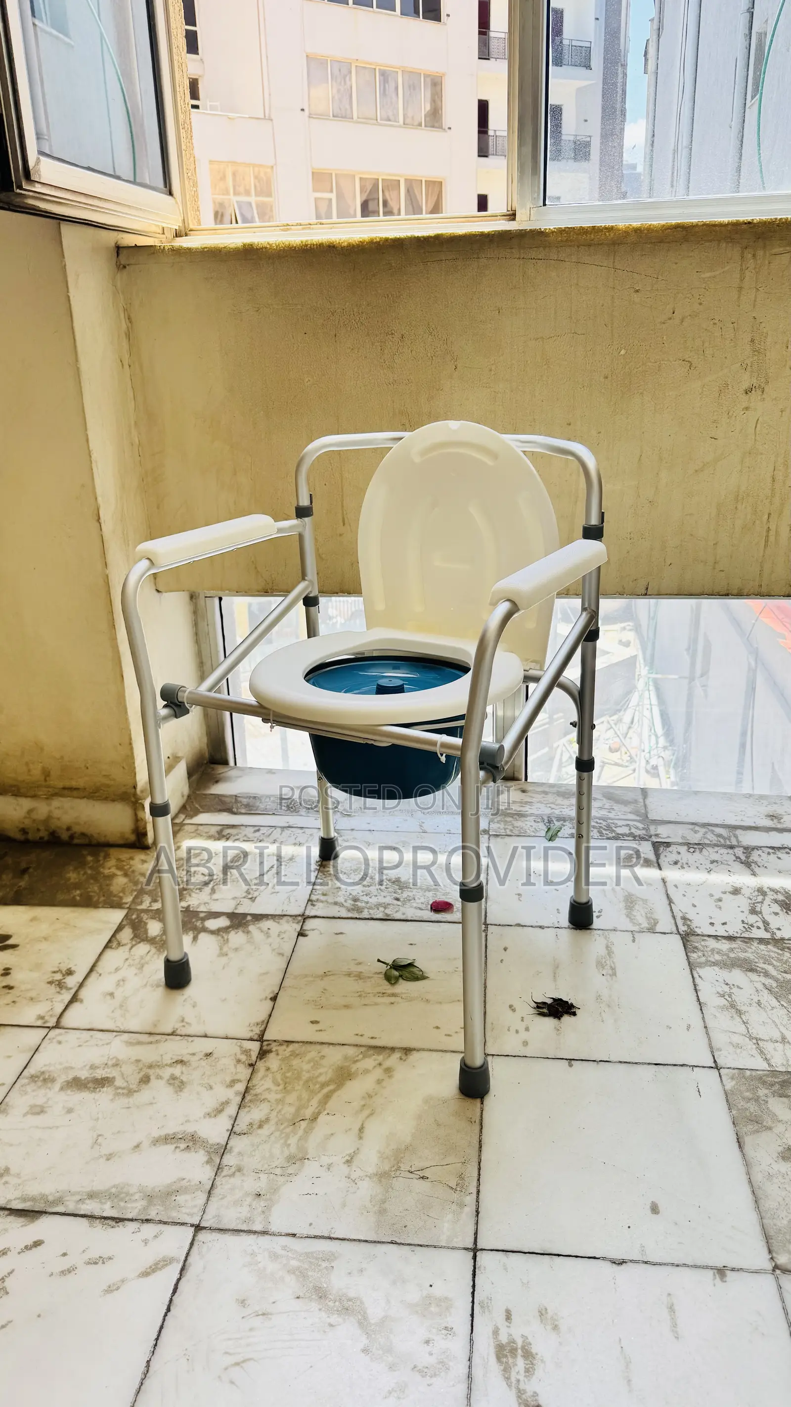 Toilet Folding Bedside Commode 3-in-1 Aluminum, Commode Chair For