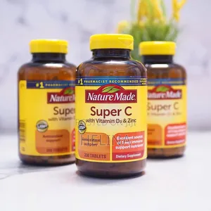 Made in the Usa Nature Made Super C With Vitamin D3 Zinc 200 Tablets