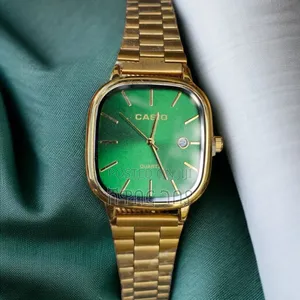 Striking Gold Casio Men's Quartz Watch - Green Dial