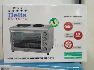 Oven Delta Europe 48-Liter Electric Toaster With Two Hot-Plates,