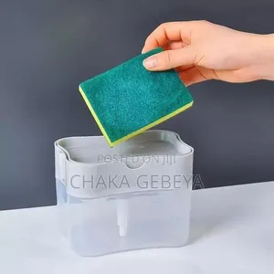 2‐In‐1 Dish Soap Pump Scrubber – Kitchen Sink – Ethiopia
