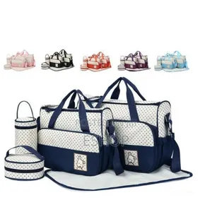 5-in-1 Mother Baby Essential Set – Large Tote + Mummy Bag