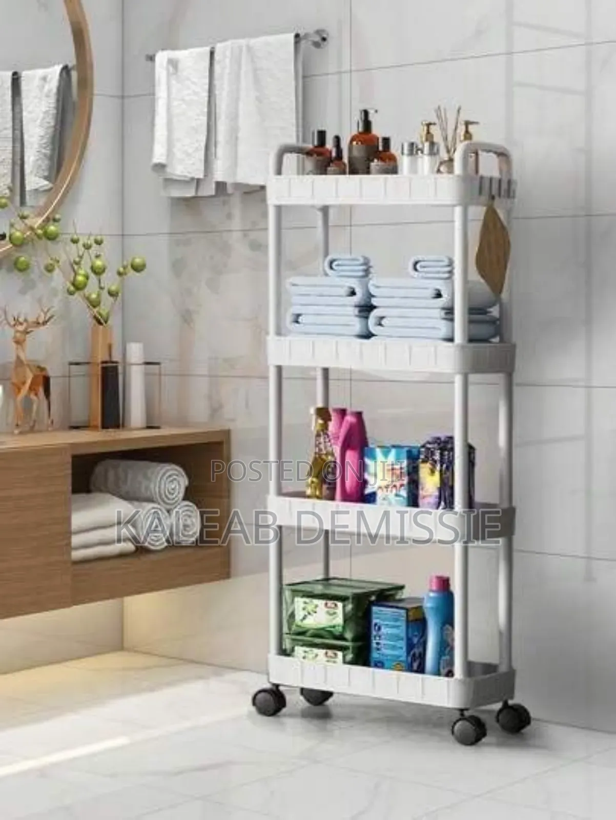 4-layer Movable Kitchen Storage Rack/Shelf