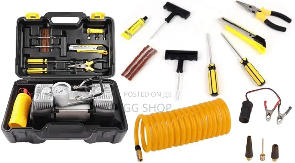 Dual-Cylinder Car Air Compressor