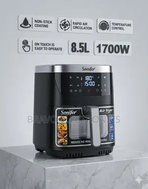 Sonifer 8.5l Air Fryer | Digital | Stainless Steel Body