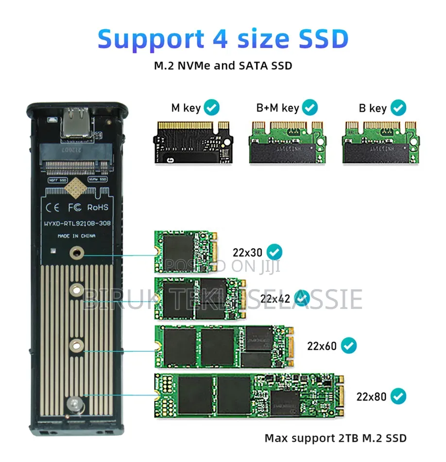 M.2 Case M.2 SSD to Usb3.1 Enclosure