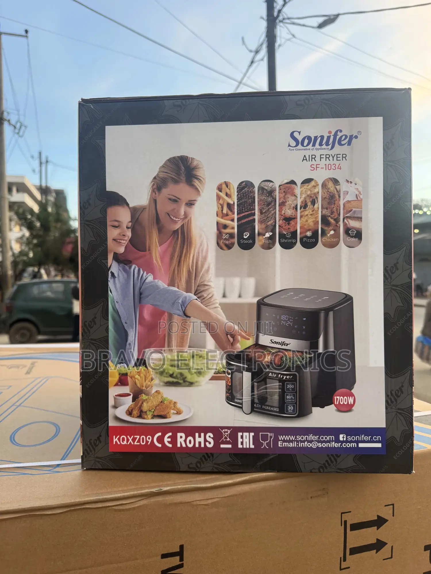 Sonifer 8.5l Air Fryer | Digital | Large Capacity Cooker