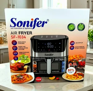 Sonifer Air Fryer 8.5l 1700w Digital Led Oil-Free Cooker