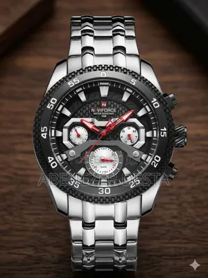 Naviforce Nf9222 Is a Stainless Steel Men's Analog-Digital Chronograph