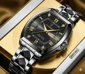 Poedagar 958 Luxury Men's Quartz Watch Featuring a Black