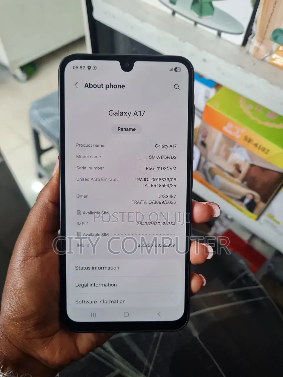 New Samsung Galaxy A17 128 GB Black