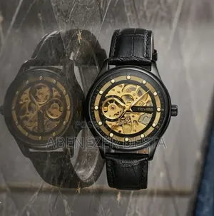 Tevise Brand Automatic Mechanical Watch With a Skeleton Dial Design