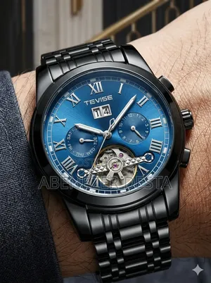 Tevise 9005d Automatic Mechanical Skeleton Wristwatch,