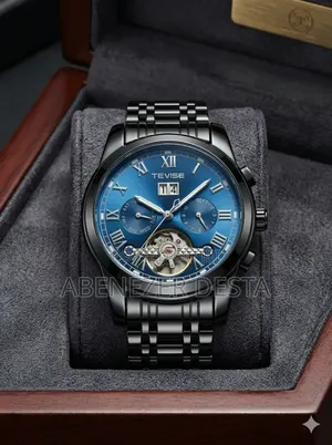 Tevise 9005d Automatic Mechanical Skeleton Wristwatch,