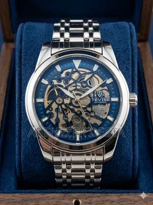 Tevise Men's Automatic Mechanical Watch Featuring a Skeleton Dial And