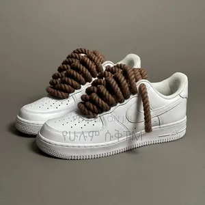 Nike Air Force 1 Low '07 'Triple White' Chunky Lace Men's Shoes