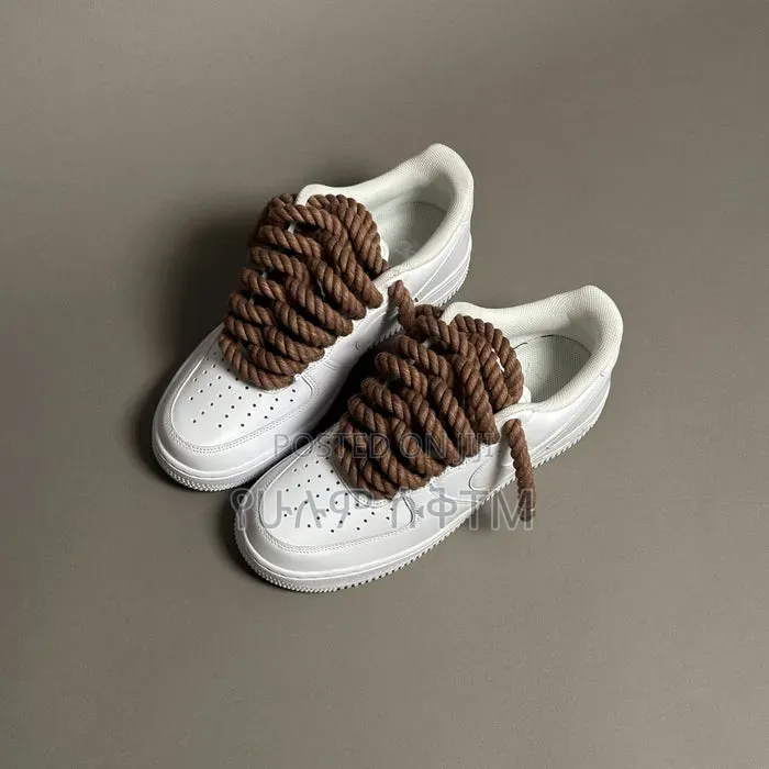 Nike Air Force 1 Low '07 'Triple White' Chunky Lace Men's Shoes