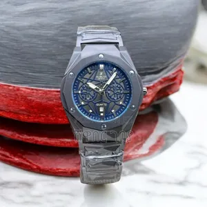Hublot Geneve Quartz Luxury Men's Watch Blue Dial