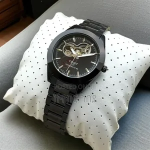 Tissot Powermatic 80 Open Heart All Black Automatic Men's Watch