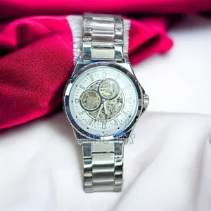 Fossil Men's Skeleton Automatic Silver Chain Watch - Best Price
