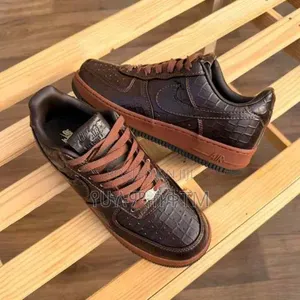 Nike Air Force 1 Low '07 Croc Skin 'Premium Brown' Men's Shoes