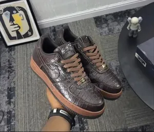 Nike Air Force 1 Low '07 Croc Skin 'Premium Brown' Men's Shoes