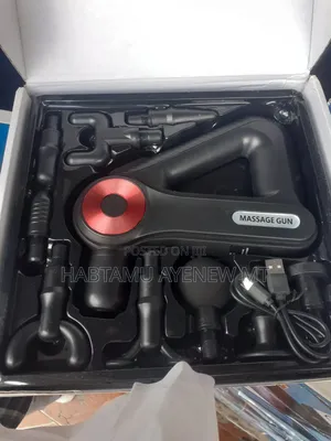 Massage Gun ማሳጅ ገን 9 in 1