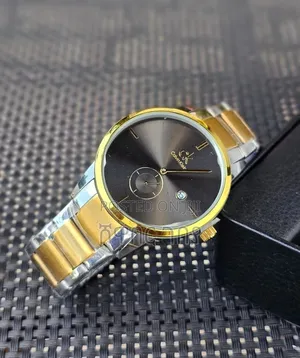 Calvin Klein Two-Tone Mens Watch - Black Dial