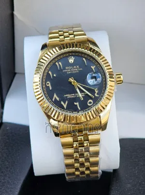 Exclusive Gold Rolex Day-Date Watch - Arabic Numerals