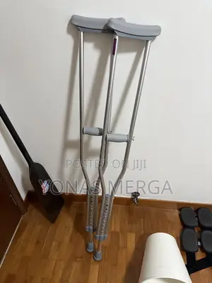 Axillary Crutches Alum Push Button Adult Part