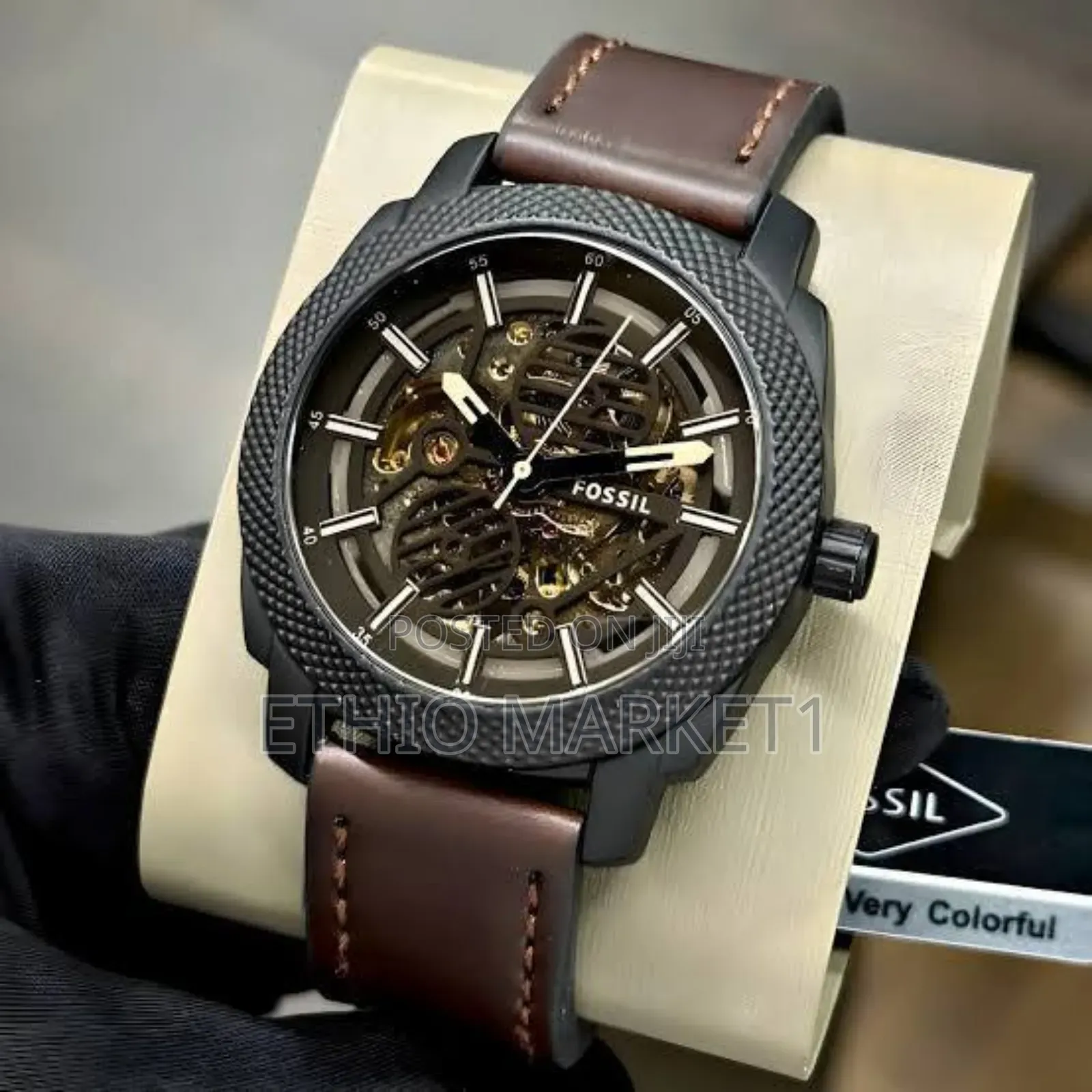 Fossil Men's Automatic Leather Belt Watch