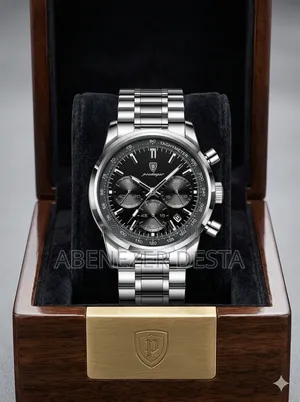 Poedagar Multifunctional Chronograph Wristwatch for Men