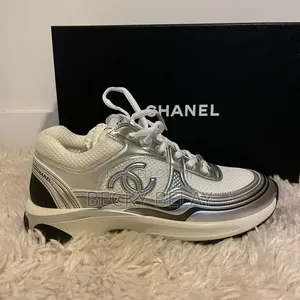 Channel Metallic Silver Shoes