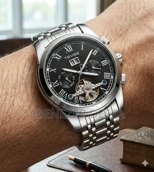 Tevise Automatic Mechanical Watch, Model , Featuring a Stainless Steel
