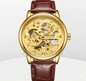 Tevise Automatic Skeleton Wristwatch, Likely Model V389,