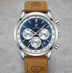Poedagar Luxury Men's Chronograph Quartz Watch, Model 921,9