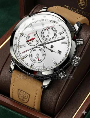 Poedagar Luxury Fashion Leather Wristwatch.
