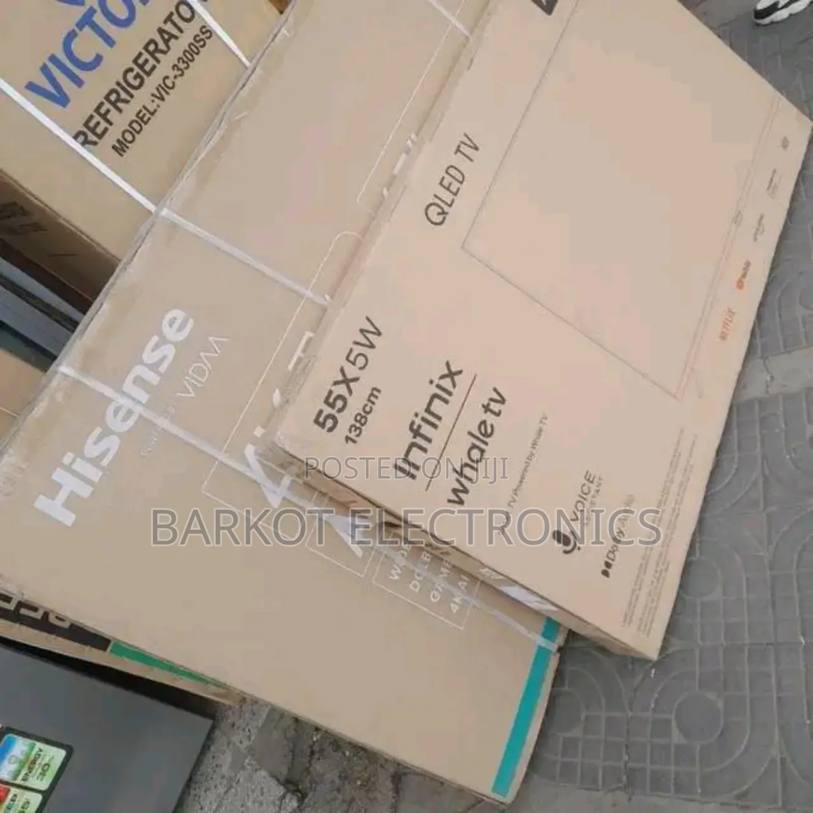 Infinix Smart Qled Tv 55 Inch Andraid Doubel Gelass 2025 Quality Br