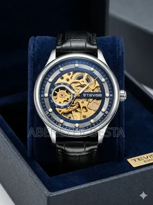 Tevise Automatic Watch, Likely Featuring a Skeleton Dial Design